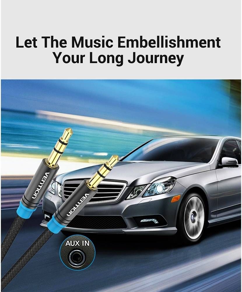 Vention Audio 3.5mm jack/M to 3.5mm jack/M cable 3m Black