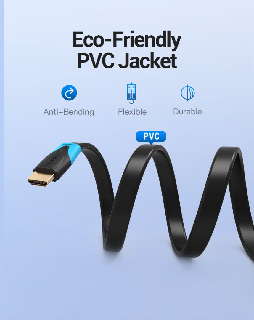 Vention Vention Flat HDMI cable 5m Black