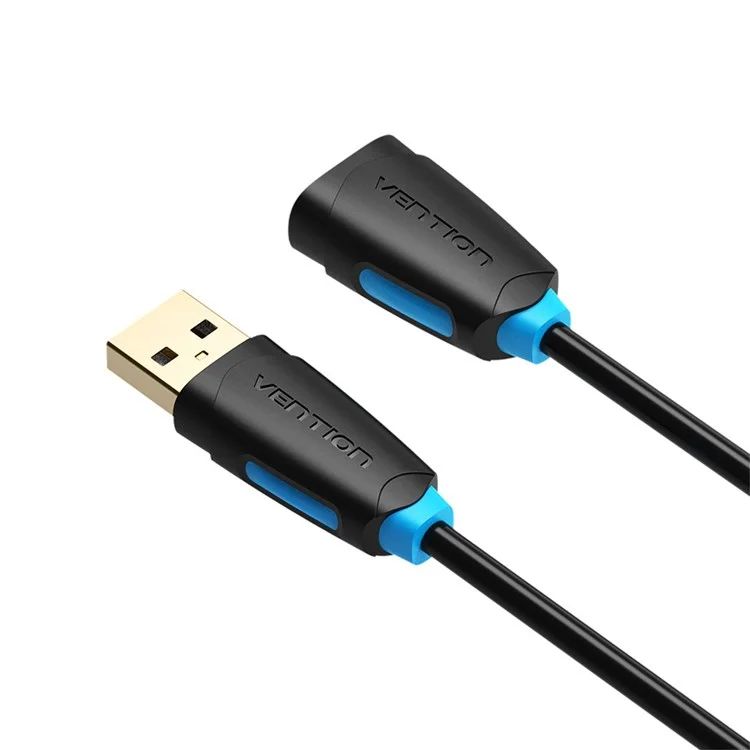 Vention USB-A 2.0/M to USB-A 2.0/F cable 1,5m Black