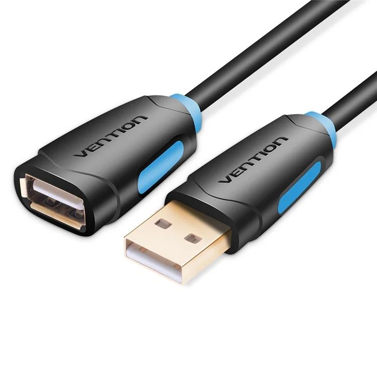 Vention USB-A 2.0/M to USB-A 2.0/F cable 1m Black