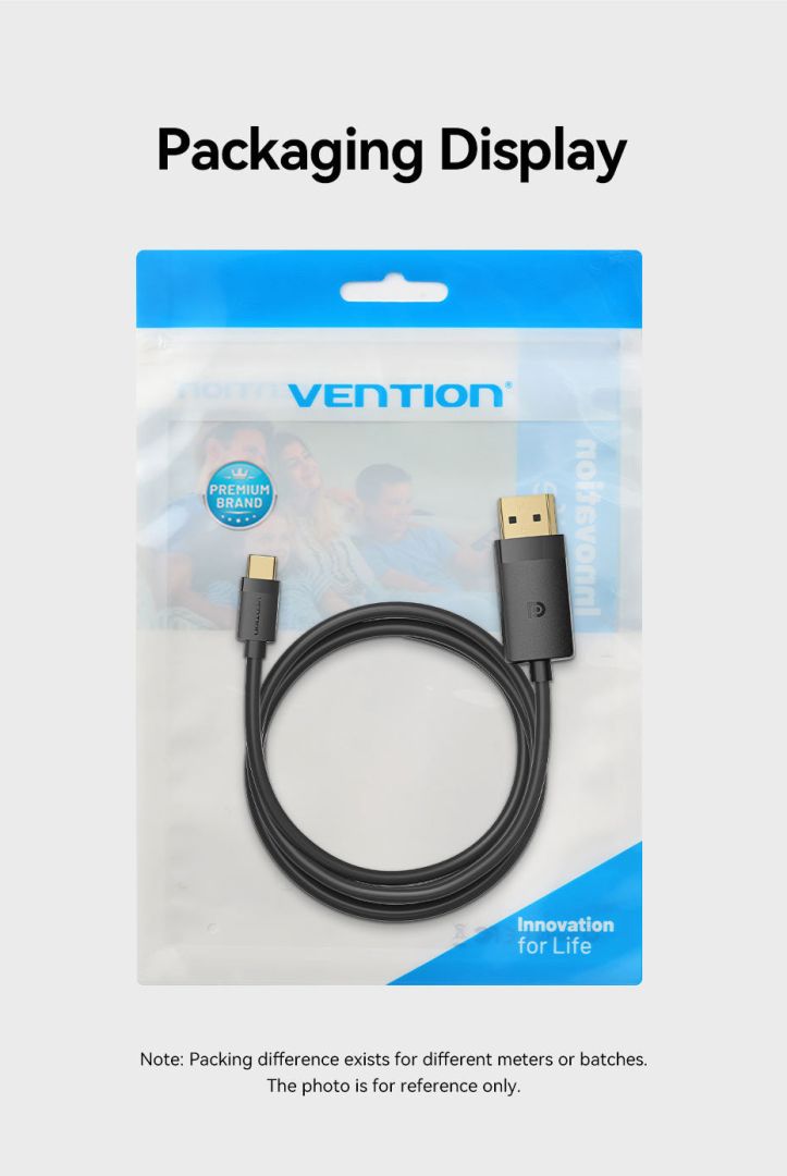 Vention USB-C to DP 4K HD cable 2m Black