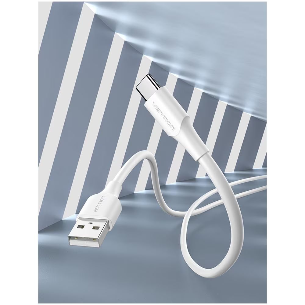 Vention USB-A 2.0/M to USB-C/M cable 1,5m White