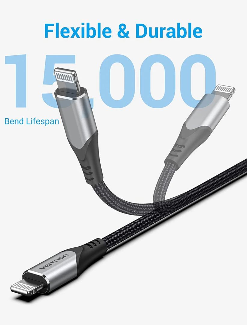 Vention USB 2.0 C to Lightning Cable Aluminum Alloy Type 2m Black