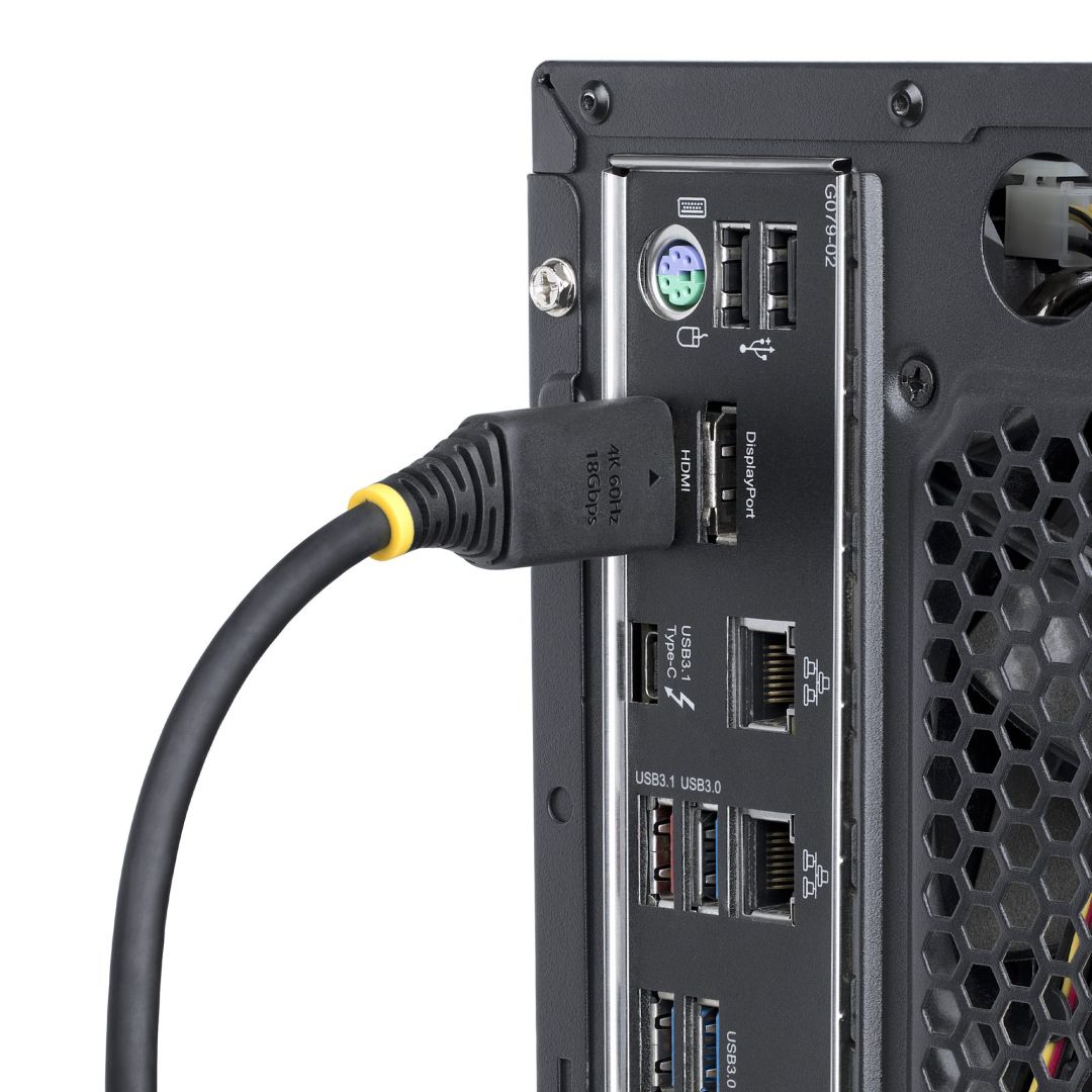 Startech High Speed HDMI Cable with Gripping Connectors 3m Black