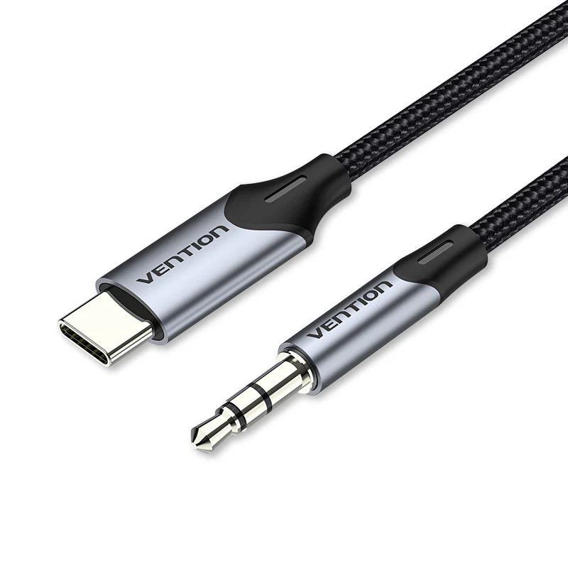 Vention USB-C Male to 3.5mm Male Audio Adapter cable 1m Black