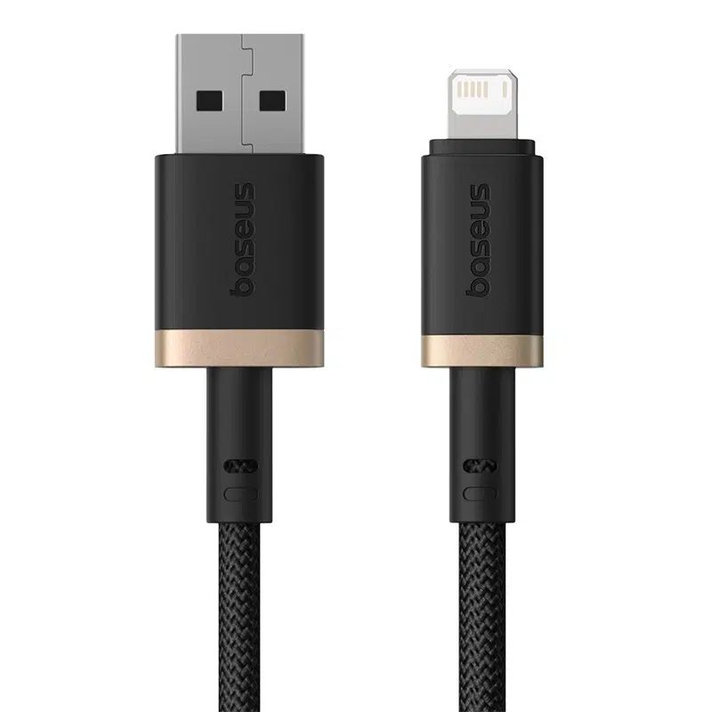 Baseus Dura Series 2.4A USB to Lightning Fast Charging cable 1m Black/Gold