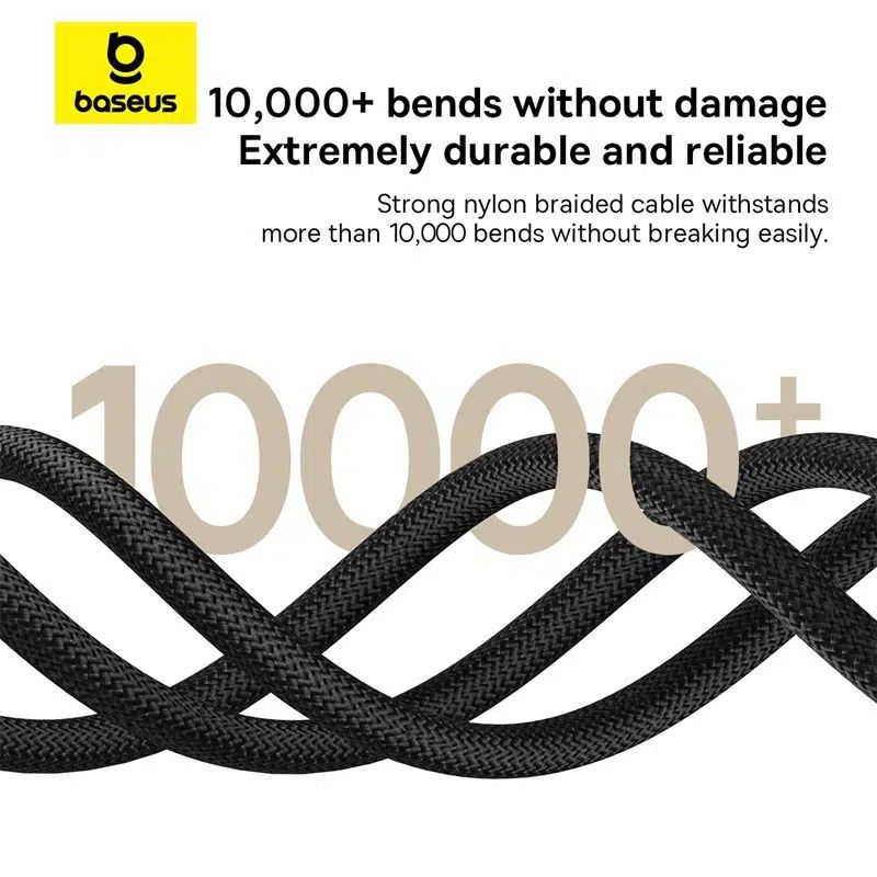 Baseus Dura Series 2.4A USB to Lightning Fast Charging cable 1m Black/Gold