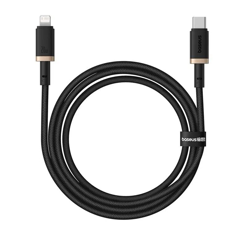 Baseus Dura Series 20W Type-C to Lightning Fast Charging Cable 1m Black/Gold