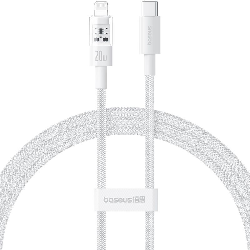 Baseus Gem Series 20W Type-C to Lighting Fast Charging Data cable 1m White
