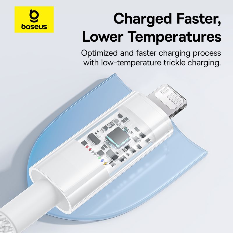 Baseus Gem Series 20W Type-C to Lighting Fast Charging Data cable 1m White