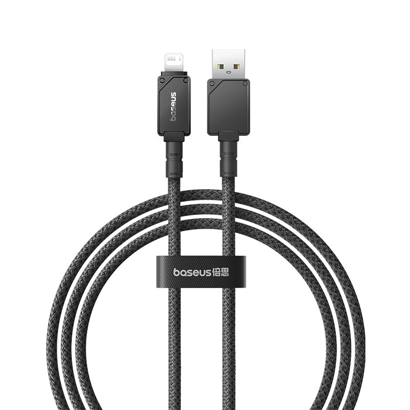 Baseus Unbreakable Series 2.4A USB to Lightning Fast Charging Data cable 2m Black