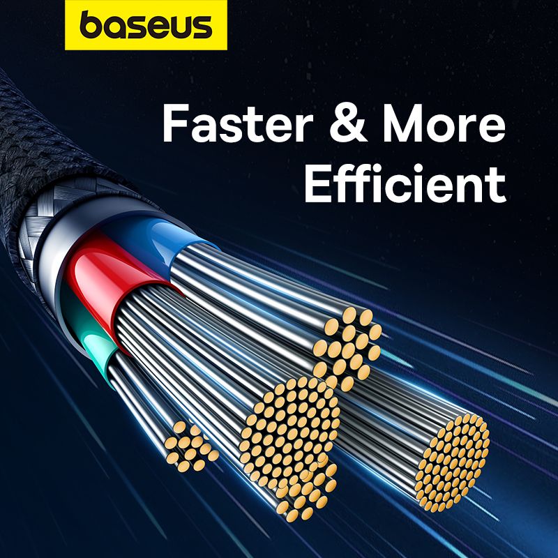 Baseus Unbreakable Series Fast Charging Data Cable Type-C to Lightning 20W Cluster 1m Black