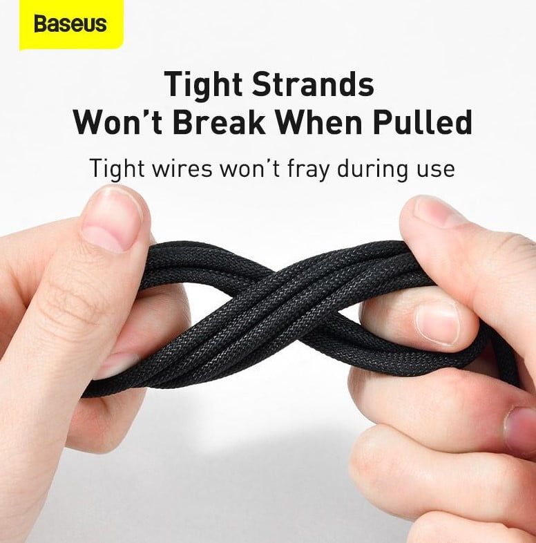 Baseus Gem USB to Lightning 2.4A fast charging data cable 1m Black