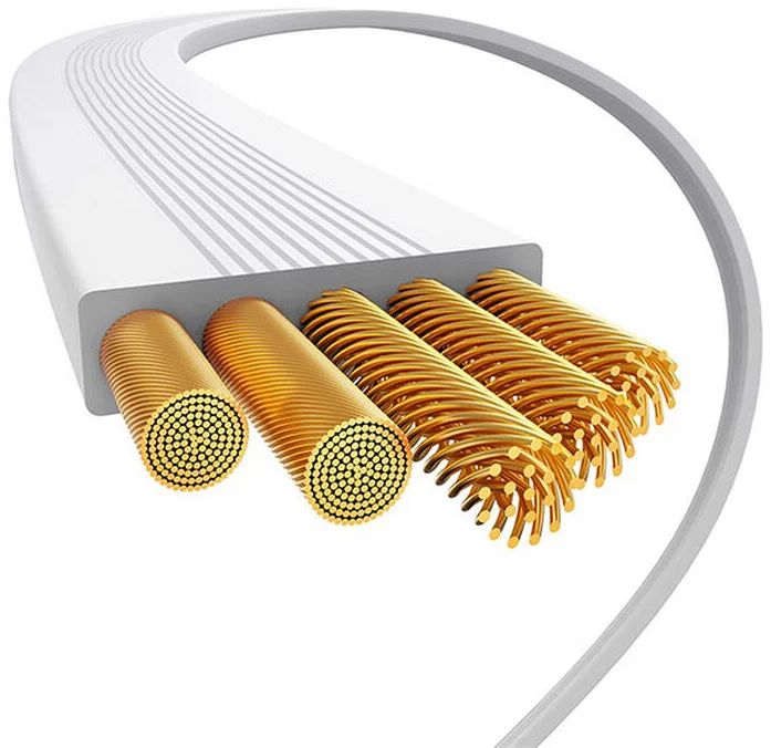 Baseus Free2Pull Expandable USB C to iP Ligtning 20W fast charging cable 1m White