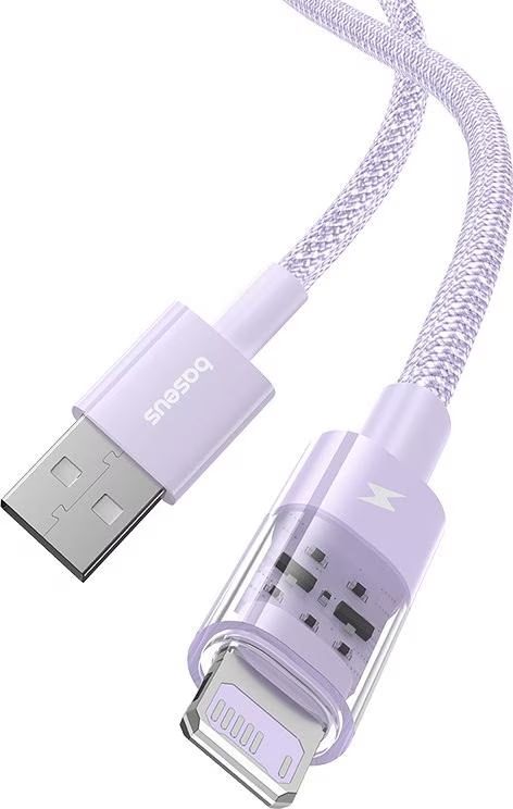 Baseus Gem USB to IP lightning 2.4A fast charging cable 1m Purple