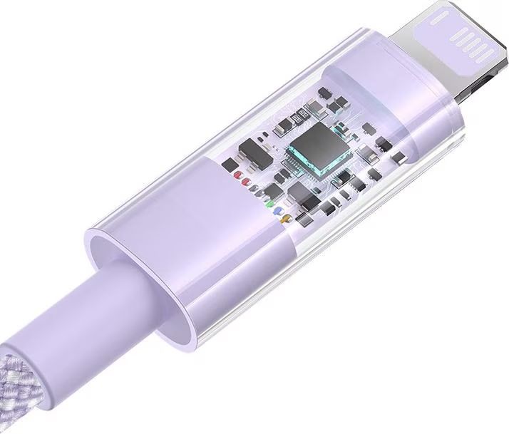 Baseus Gem USB to IP lightning 2.4A fast charging cable 2m Purple