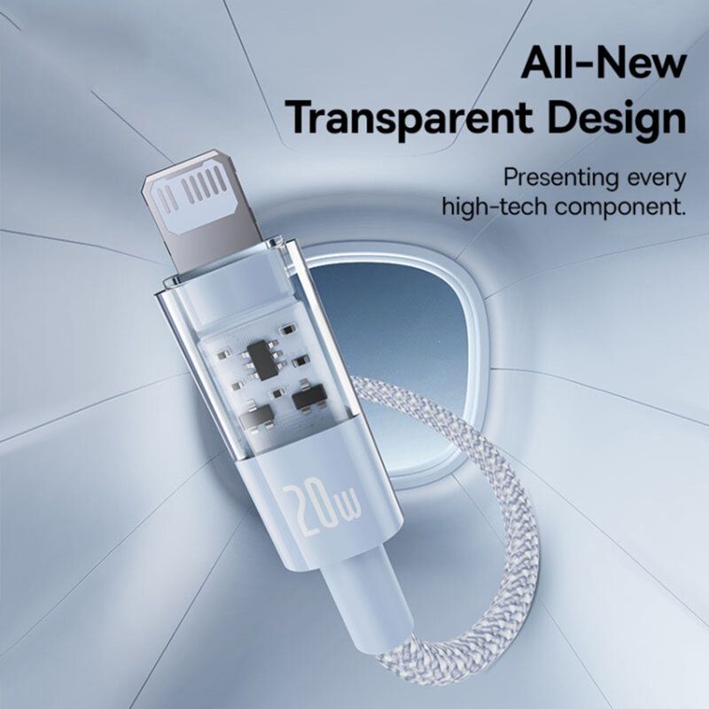 Baseus Gem USB-C to iP lightning fast charging cable 20W 1m Blue