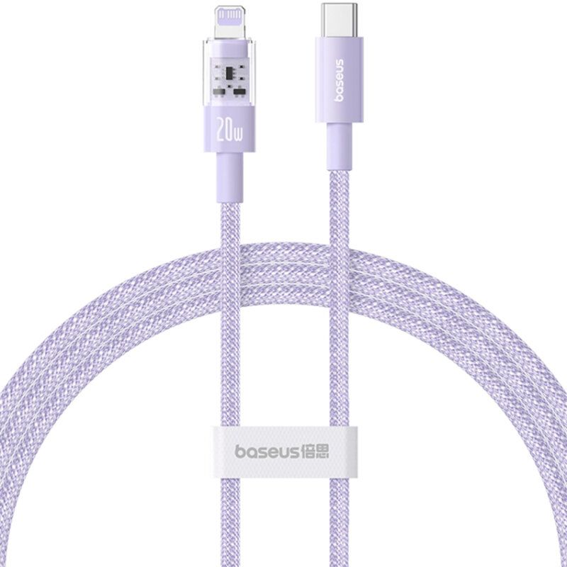 Baseus Gem USB-C to iP lightning fast charging cable 20W 1m Purple