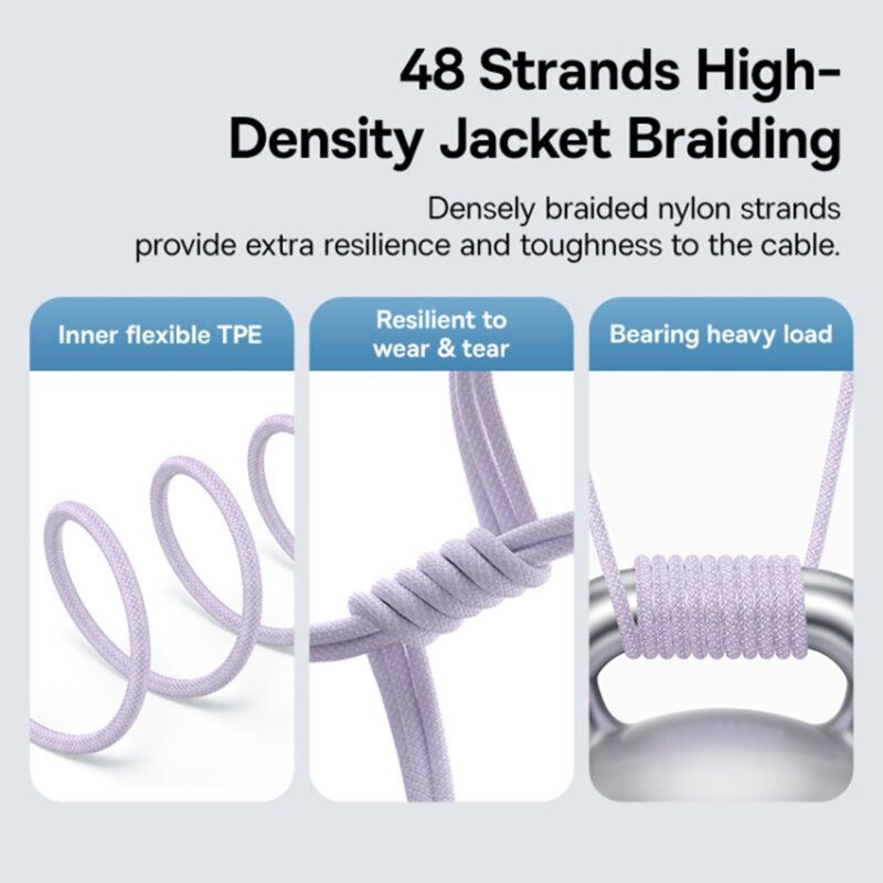 Baseus Gem USB-C to iP lightning fast charging cable 20W 1m Purple