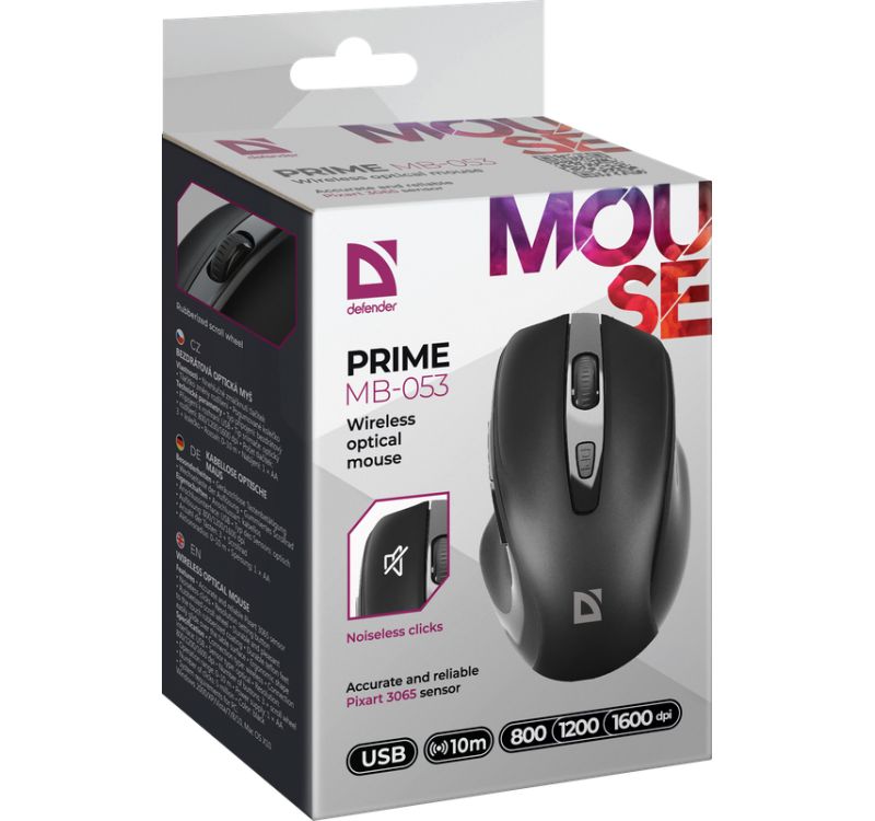 Defender Prime MB-053 Wireless Mouse Black