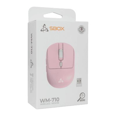 SBOX WM-710 Wireless Bluetooth Mouse Pink