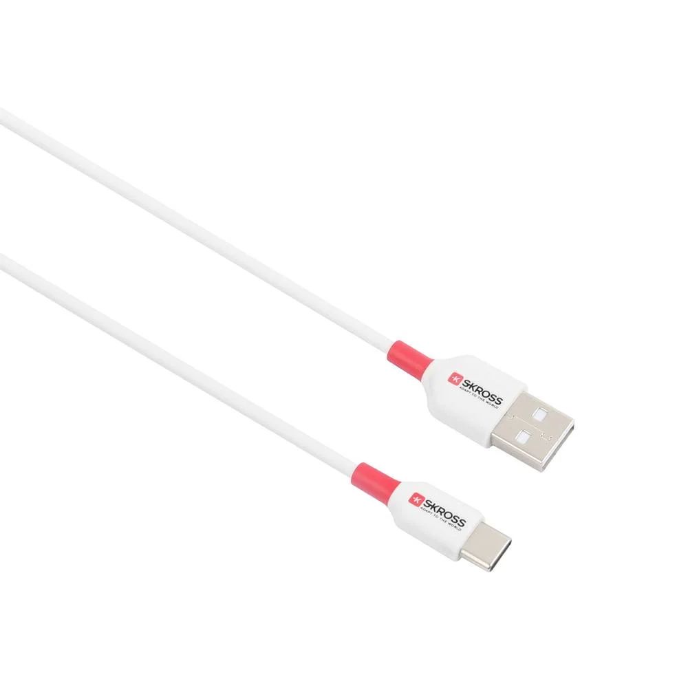 SKROSS USB-A to USB-C cable 1,2m White