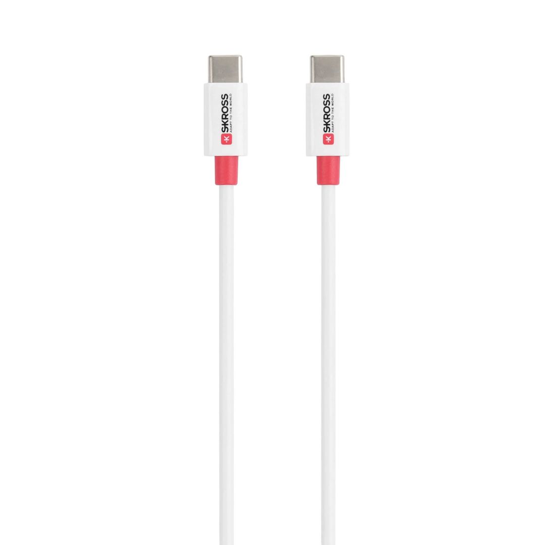 SKROSS USB-C to USB-C cable 1,2m White