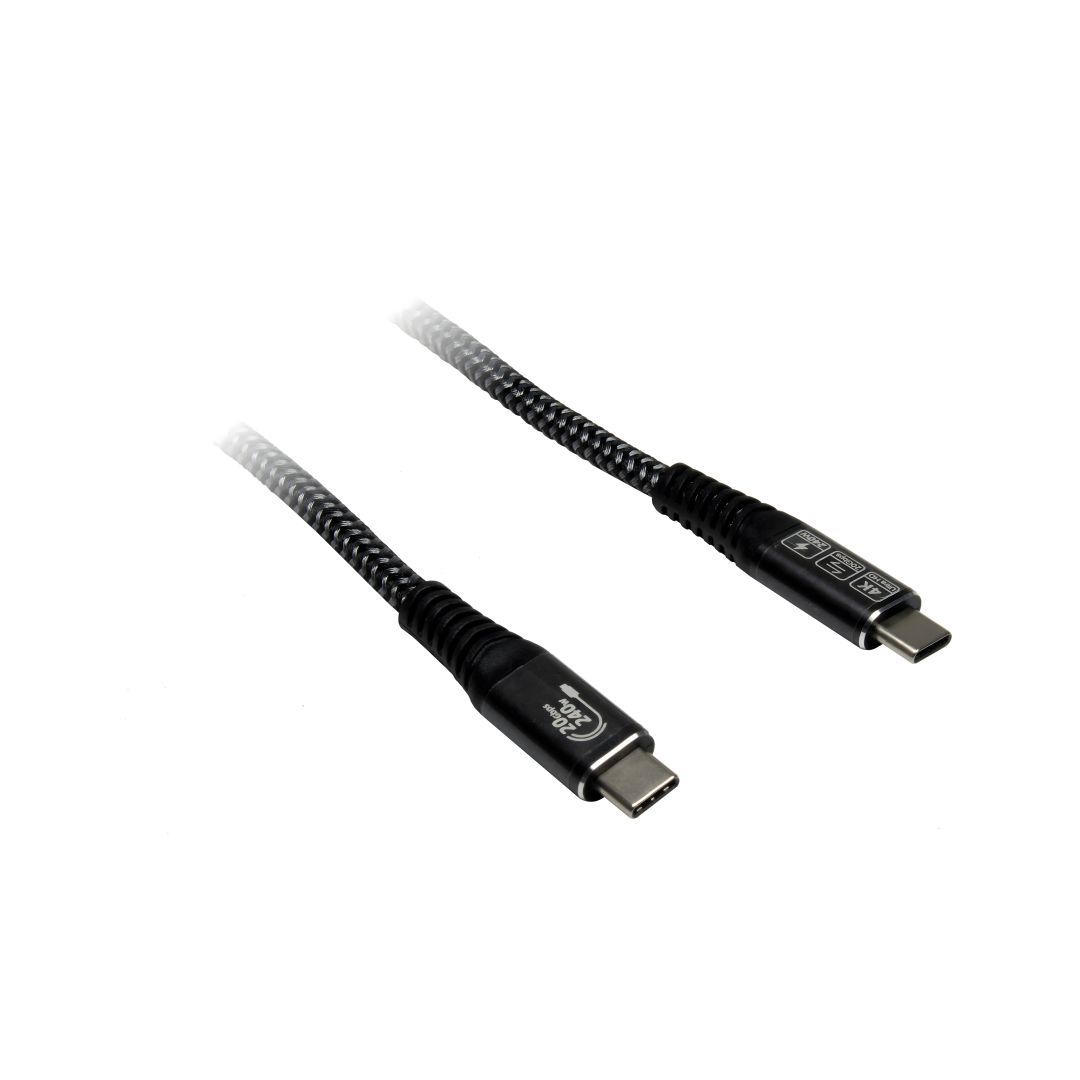 Inter-Tech USB-C to USB-C 3.2 240W Cable 3m Black