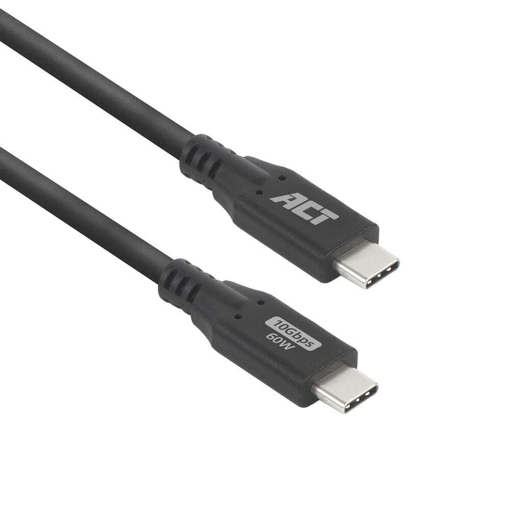 ACT USB-C to USB-C cable 0,5m Black
