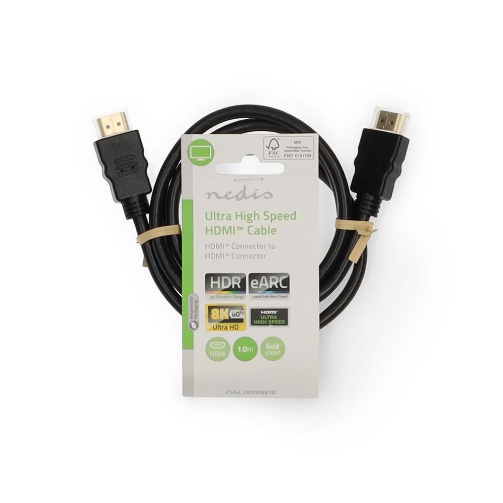 Nedis ultra HDMI 2.1 Cable 1m Black