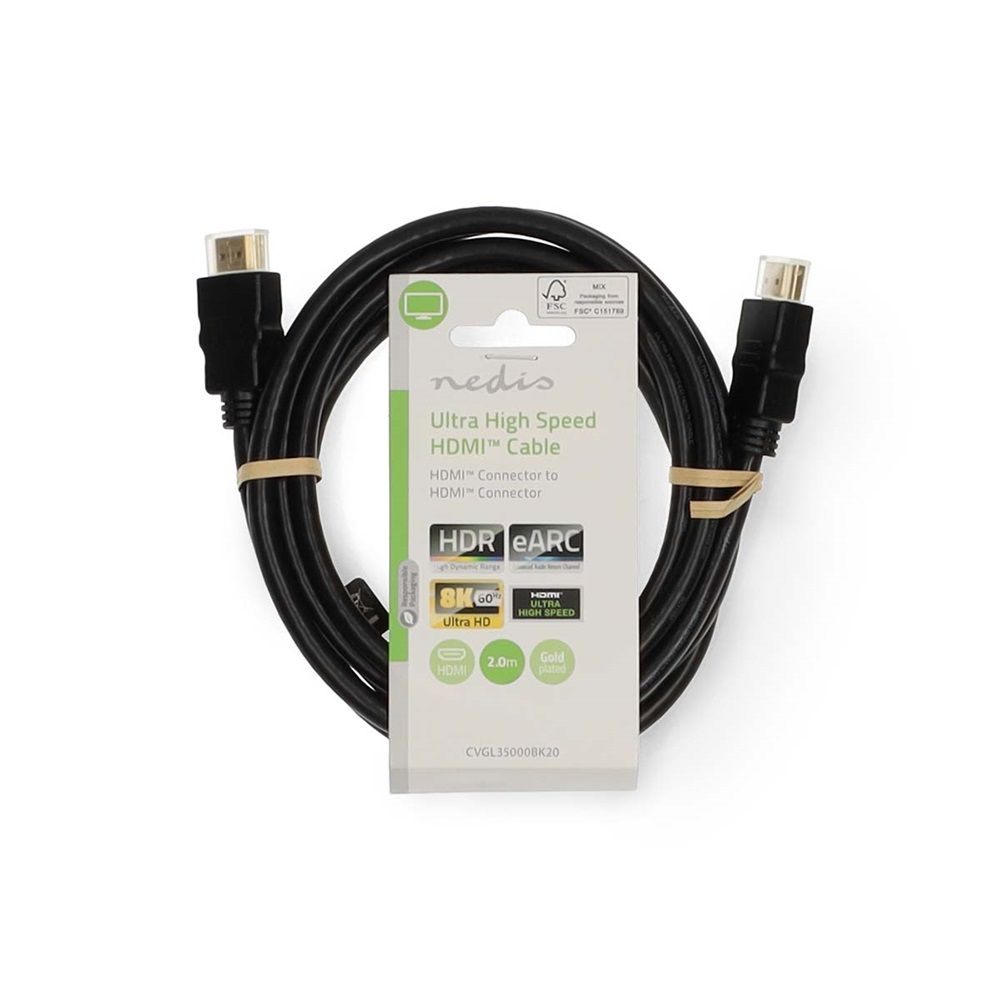 Nedis ultra HDMI 2.1 Cable 2m Black