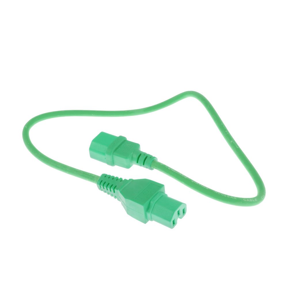 ACT ACT Powercord C14 - C15 green 0.6 m