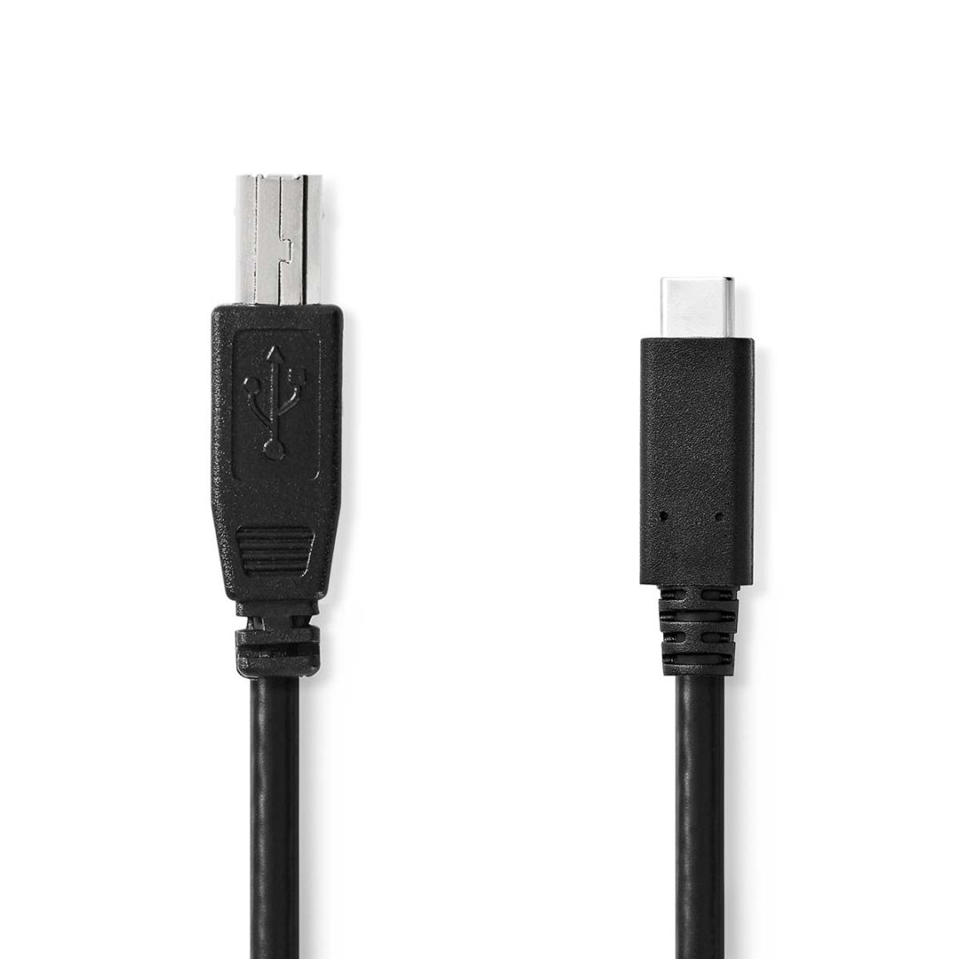 Nedis USB-C - USB- B USB Cable 1m Black