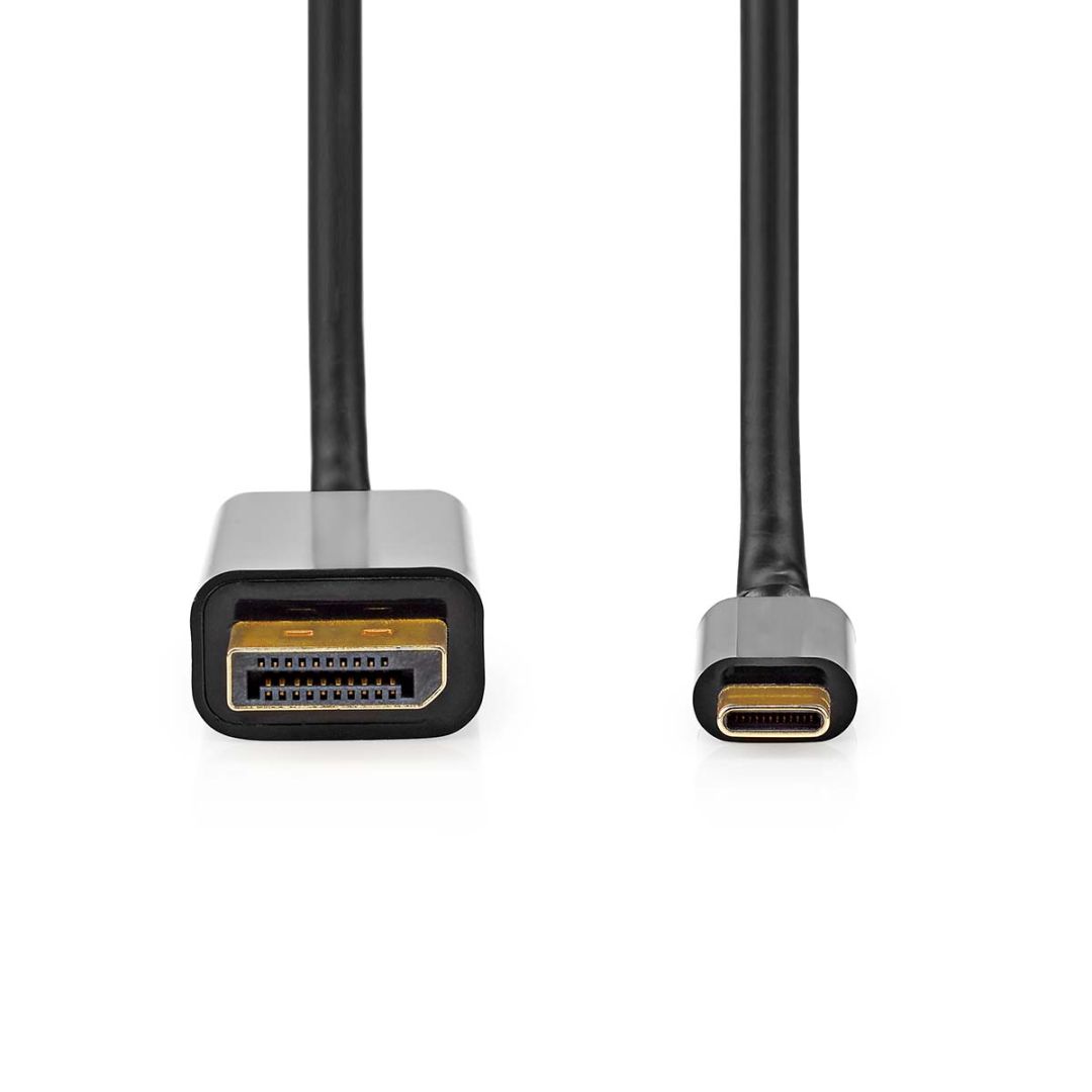 Nedis USB-C MaleMale to DisplayPort Male cable 2m Black