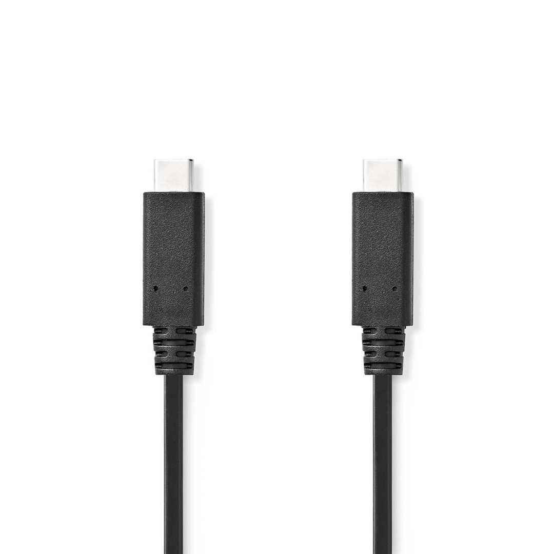 Nedis USB-C Male to USB-C Male USB 3.2 Gen 2 cable 1m Black