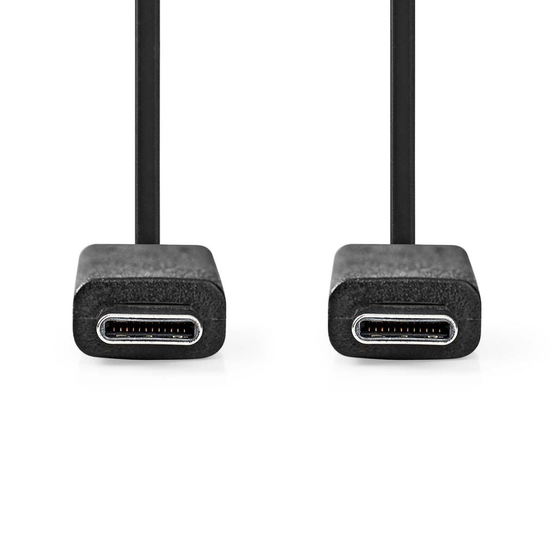 Nedis USB-C Male to USB-C Male USB 3.2 Gen 2 cable 1m Black