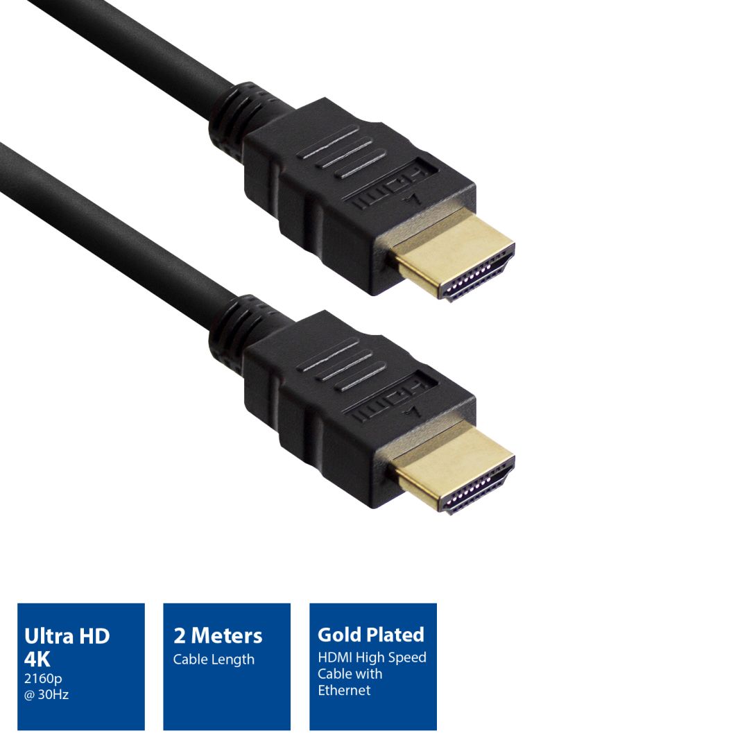 Eminent HDMI 4K High Speed cable v1.4 HDMI-A male - HDMI-A male 2m Black