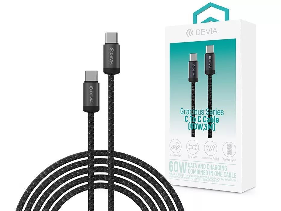 Devia ST124332 Gracious Series cable 3m Black