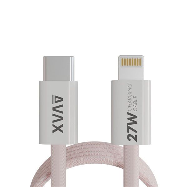 Avax CB611P MAGNETY 27W USB-C - Lightning Magnetic Charger 1m Pink