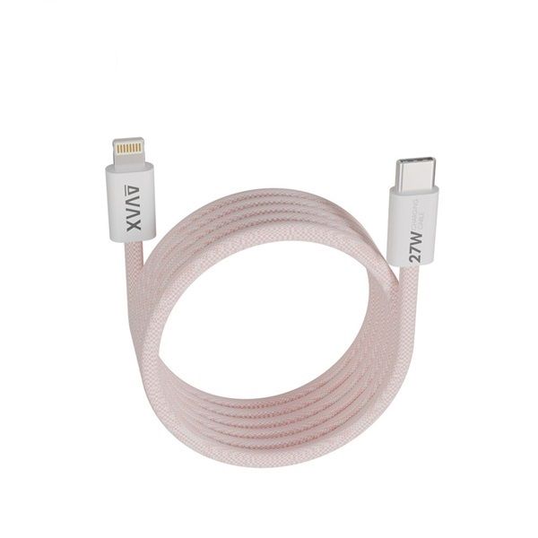 Avax CB611P MAGNETY 27W USB-C - Lightning Magnetic Charger 1m Pink