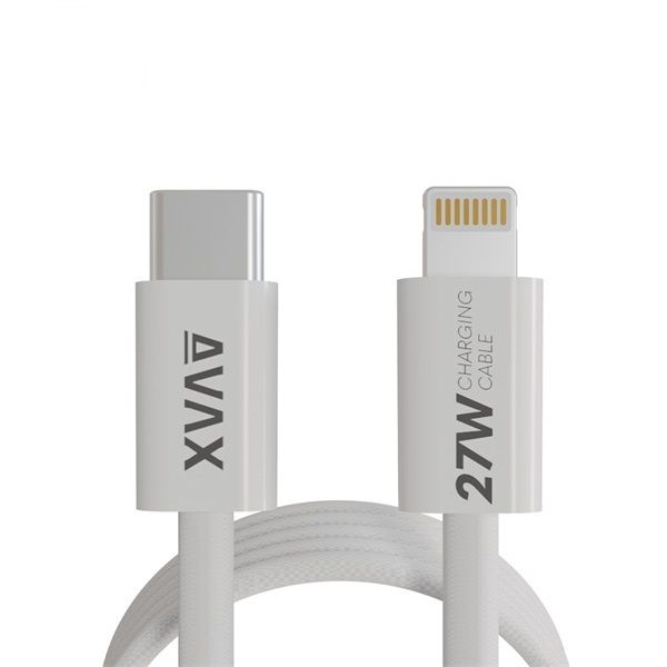 Avax CB611W MAGNETY 27W USB-C - Lightning Magnetic Charger 1m White