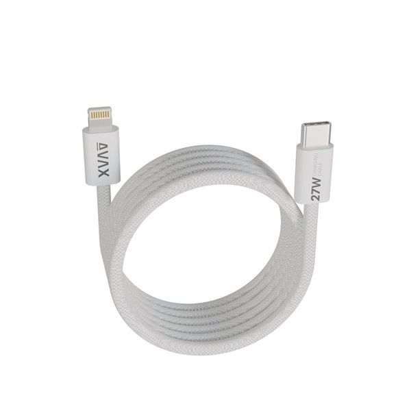 Avax CB611W MAGNETY 27W USB-C - Lightning Magnetic Charger 1m White