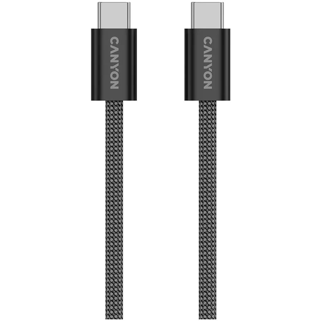 Canyon CND-CCMG60AB15B OnWire 60MG C-C 60W Magnet Braided cable 1m Black