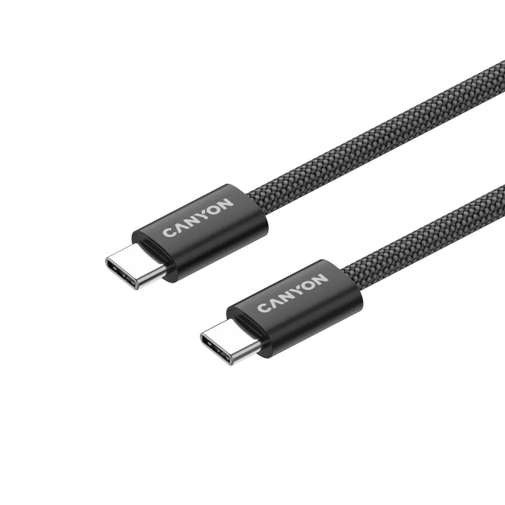 Canyon CND-CCMG60AB15B OnWire 60MG C-C 60W Magnet Braided cable 1m Black