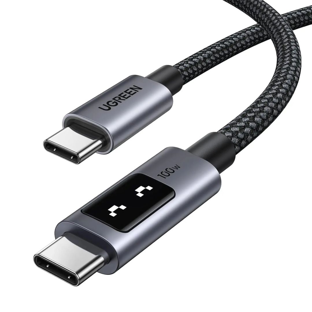 UGREEN Uno L509 100W USB-C charging data cable 0,5m Black