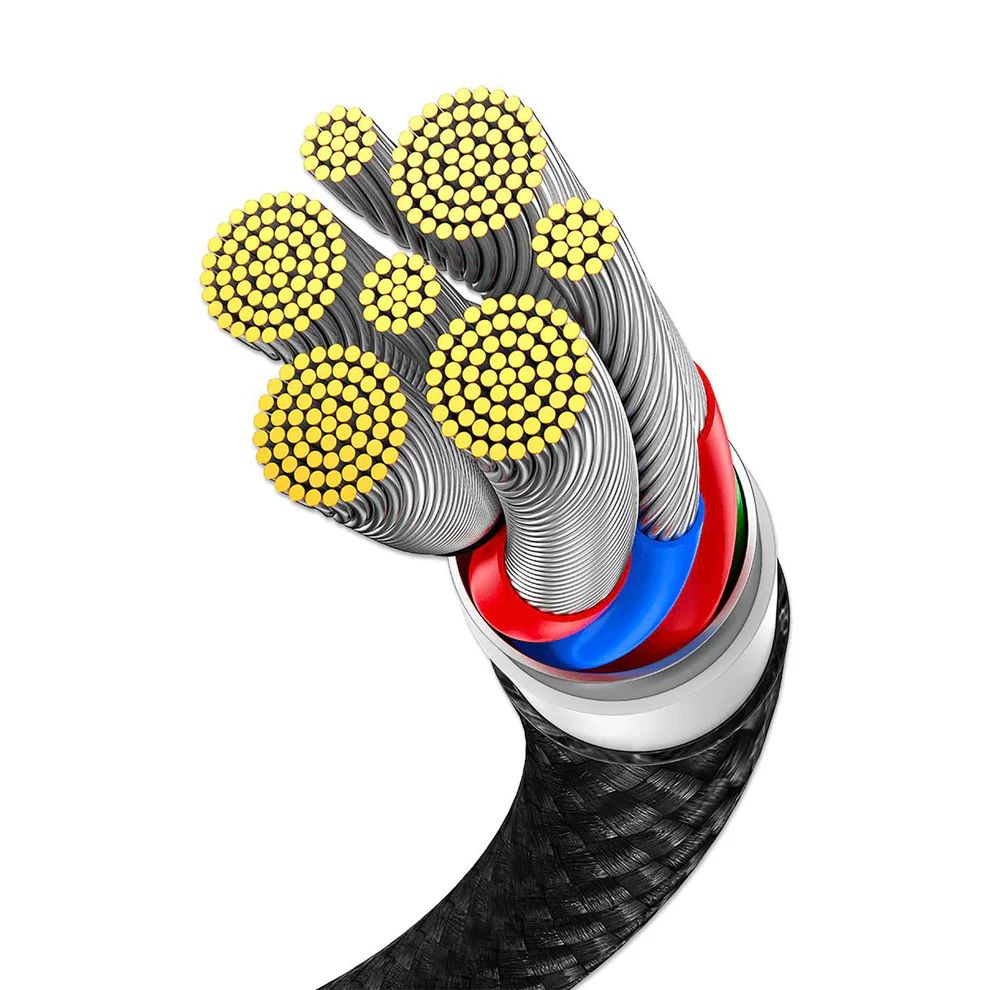 Manhattan Dual USB-C Charging Cable 100W 2m Black