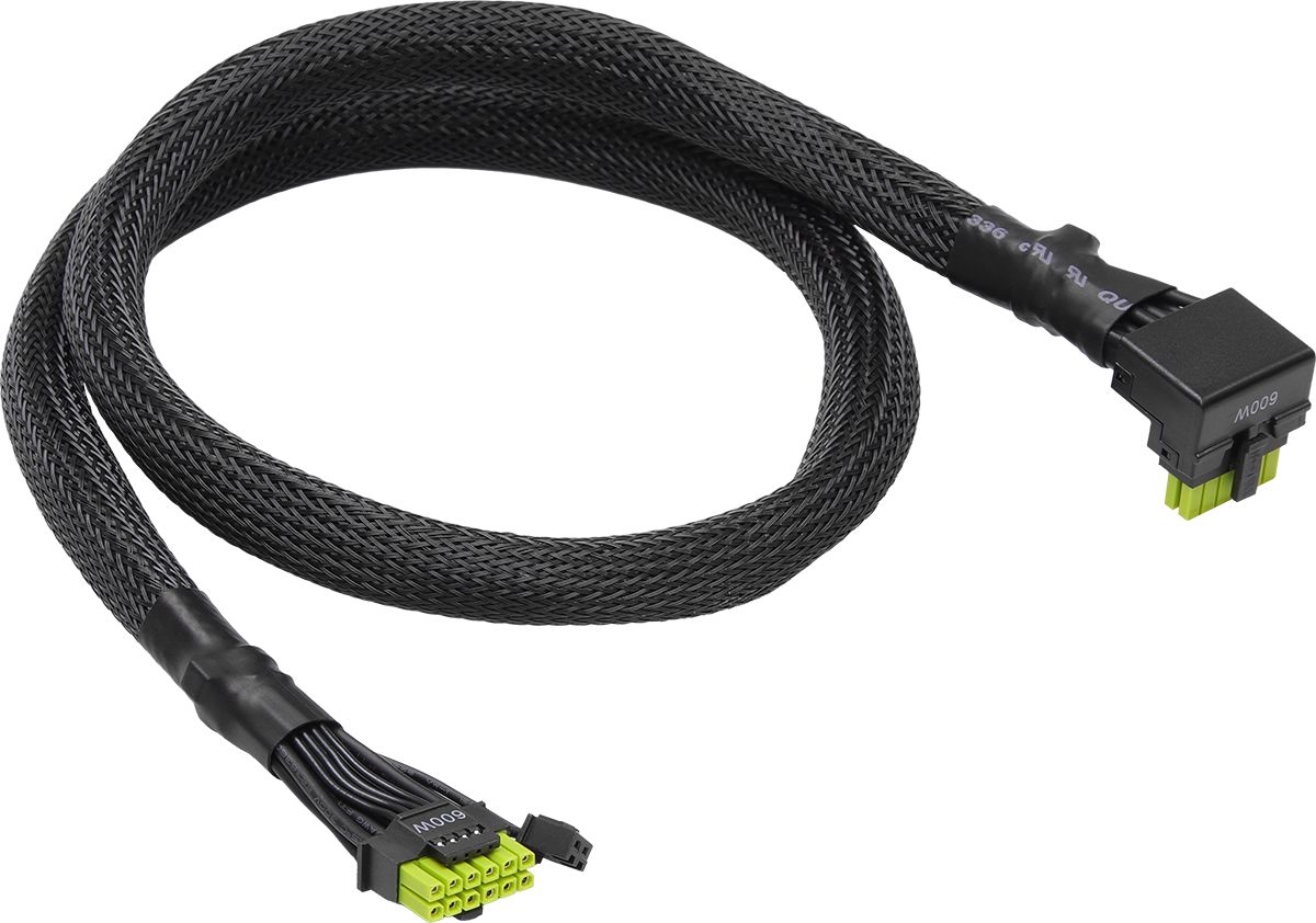 ASRock 12V-2x6 600W / L-Type Cable 0,7m Black