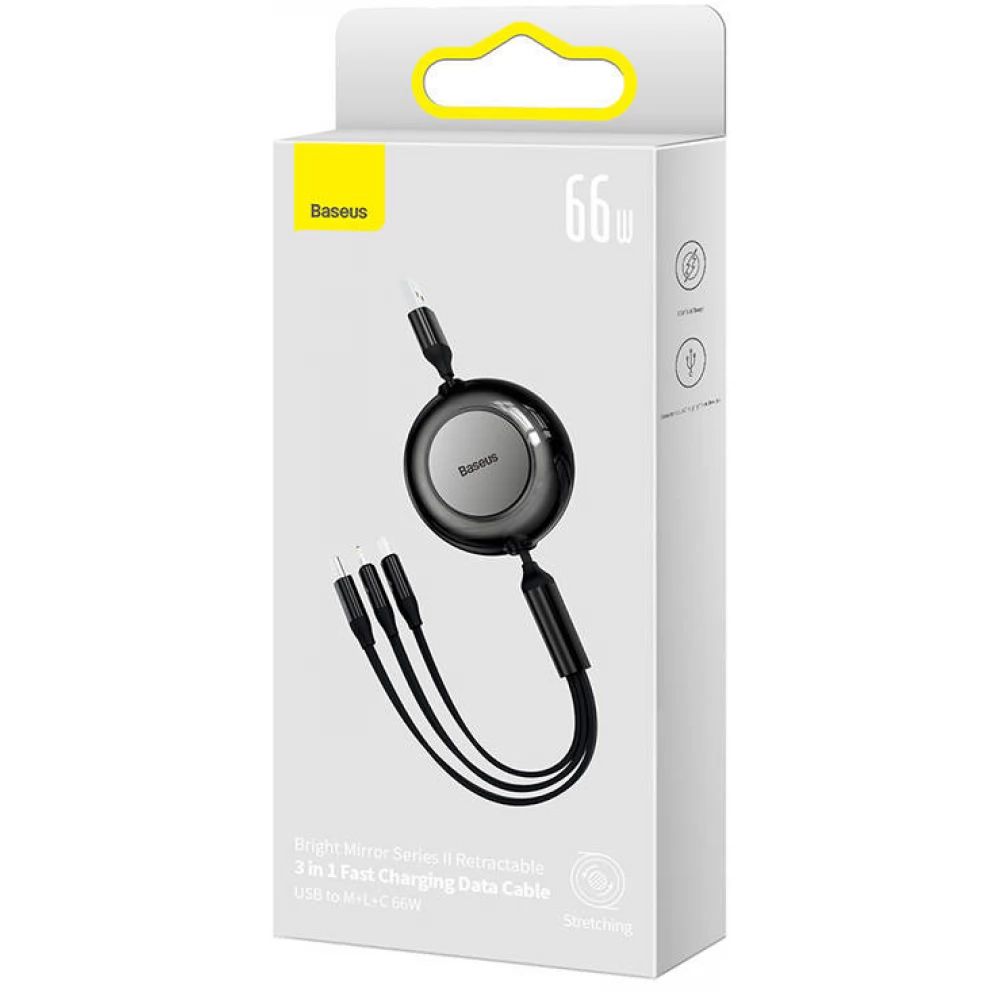 Baseus Bright Mirror 3 3in1 Cable 1,1m Black