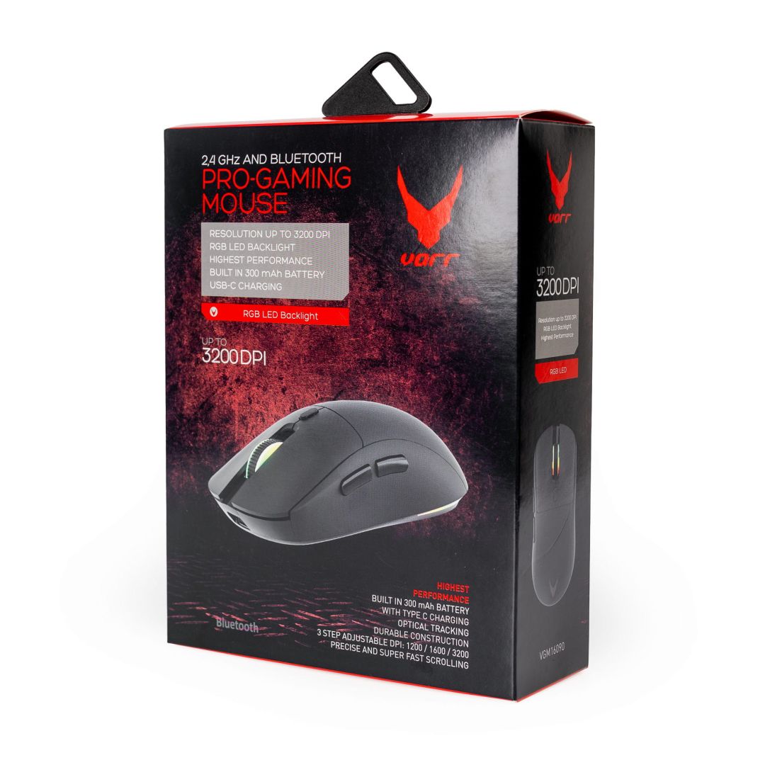 Platinet Varr VGM16090 Gaming Wireless Bluetooth Mouse Black