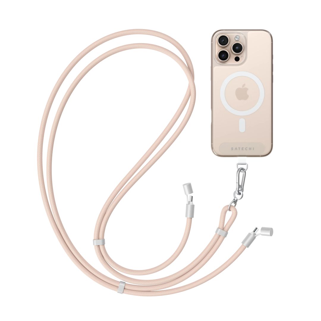 Satechi OntheGo Crossbody Lanyard Cable 1,5m Desert Rose